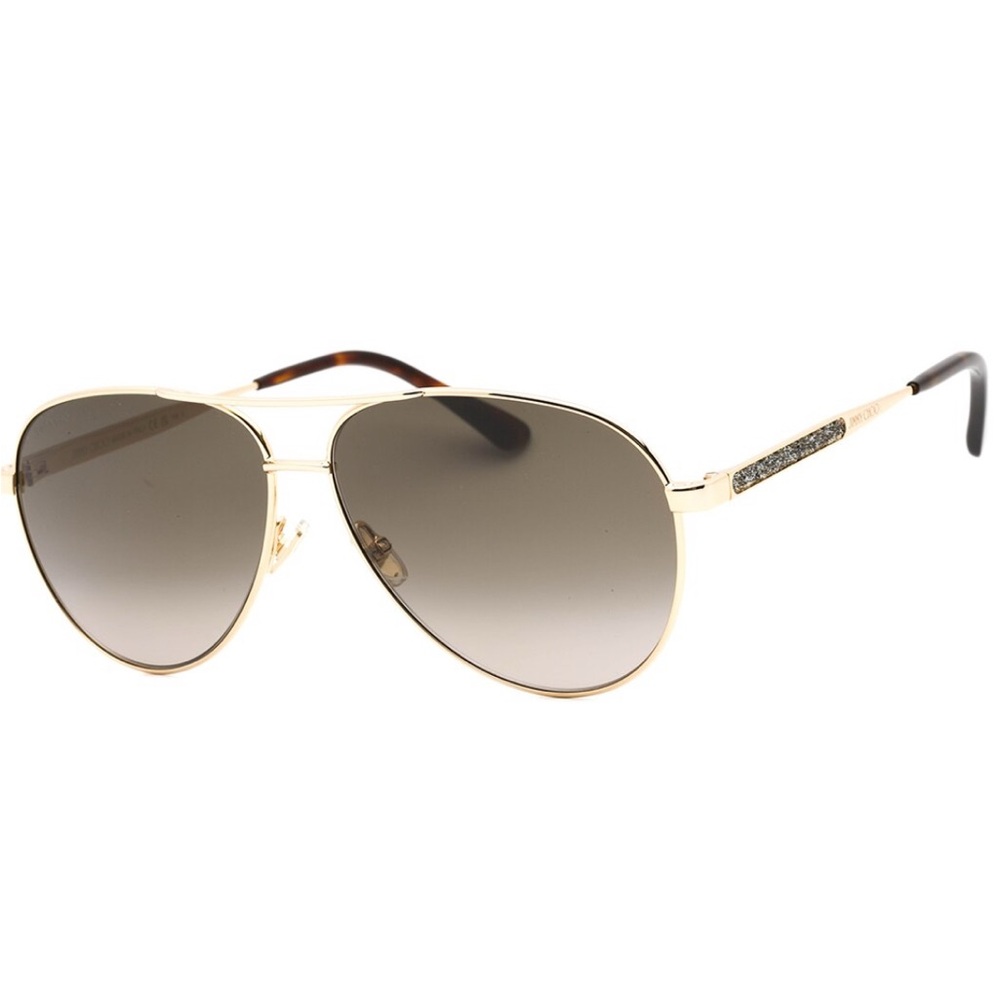 Jimmy Choo 100% Authentic Crystals Frame Aviator Sunglasses